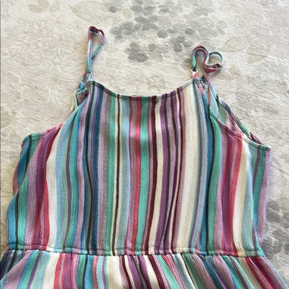 Staccato Colorful Striped Pink Purple and Blue Tiered Ruffle Sundress - Picture 11 of 12